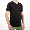 Tricou negru din fibre naturale de bambus