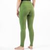 Pantaloni colanti dama din lana pura merino verde