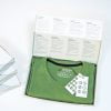 Tricou verde lana mernio pura ambalat in cutie