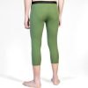 Pantaloni colanti 3/4 barbati din lana pura merino verde