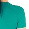 Detaliu tricou tehnic femei bambus, marca Nadura, slim fit, 210g/mp, fabricat în România