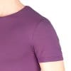 Tricou crew bărbați bambus mov, slim fit, 210g/mp, fabricat în România