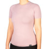 Tricou tehnic din fibra de bambus, culoarea roz pentru femei