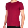 Tricou tehnic bărbați bambus grena, confortabil și respirabil, ideal pentru activitățile fizice intense și drumeții.