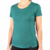 tricou din bambus, culoarea verde, pentru femei