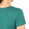 tricou Nadura din bambus pentru femei, model crew, culoarea verde