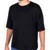 Tricou sustenabil de barbati oversize, negru, din fibra naturala de bambus