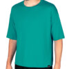 Tricou din bambus oversized culoarea turcoaz pentru barbati