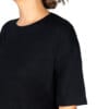 Tricou oversized negru dama, din bambus sustenabil