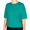 Tricou oversize turcoaz femei bambus