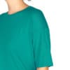 Tricou din bambus oversize turcoaz pentru femei