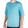 Tricou modal bărbătesc oversized în nuanță albastru lăptos, cu croială lejeră