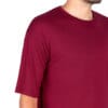 Tricou modal barbati oversized în grena vișină, ideal pentru outfituri smart‑casual