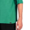 Tricou modal pentru bărbați, fit oversized, culoare verde Amazon vibrantă și textura moale