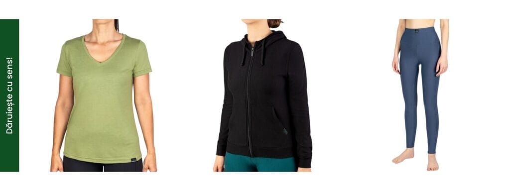 Haine din fibră de modal pentru femei, fabricate în România, ideale pentru Crăciun